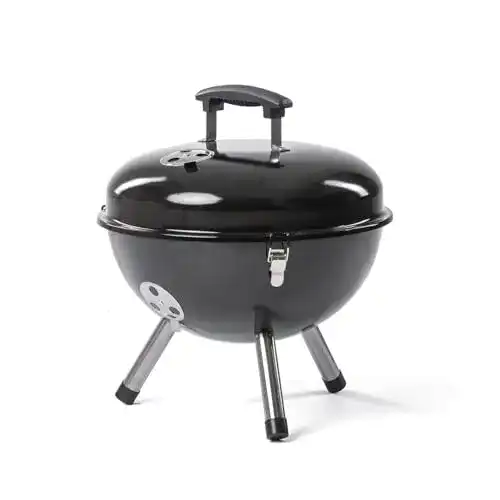Mini Kugelgrill Rosmarino BBQ Kettle Holzkohlegrill mit 36 cm Durchmesser