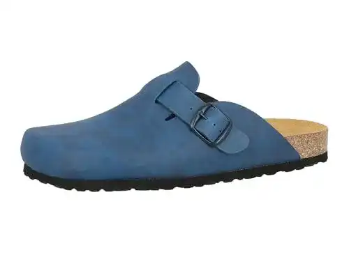 Lico Pantolette Bioline Clog für Herren in Blau, Größe 39 EU