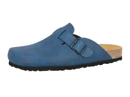 Lico Pantolette Bioline Clog für Herren in Blau, Größe 39 EU