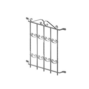 Fenstergitter Sixone Saragossa feuerverzinkt 790 x 1040 mm