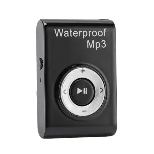 Wasserdichter MP3-Player Plyisty IPX8 mit 8 GB Speicher und Kopfhörern