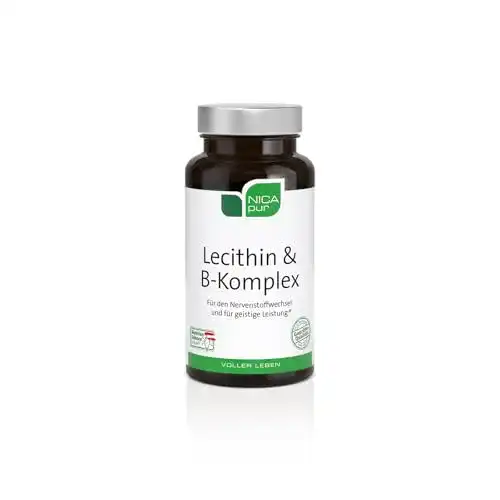 Lecithin-Kapseln Nicapur mit B-Komplex und Sonnenblumen-Lecithin