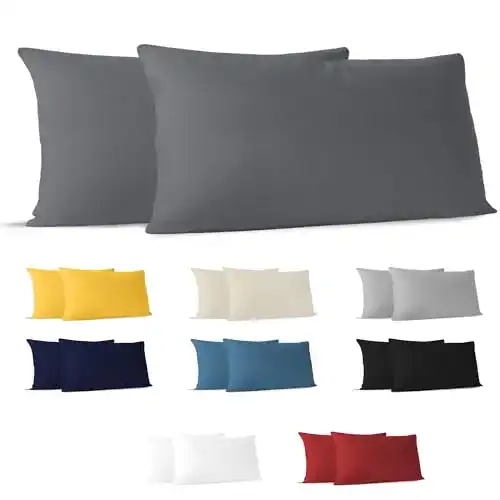 Kissenbezug Dreamzie 40 x 80 cm aus 100% Jersey Baumwolle im Set