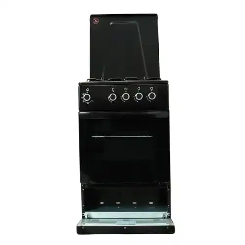 Gasherd mit Gasbackofen Gasline SHGG 5060AZ – Edelstahl Standherd 50cm