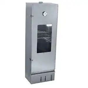 Gas Smoker aus Edelstahl mit Sichtscheibe für Heiß- und Kalträuchern