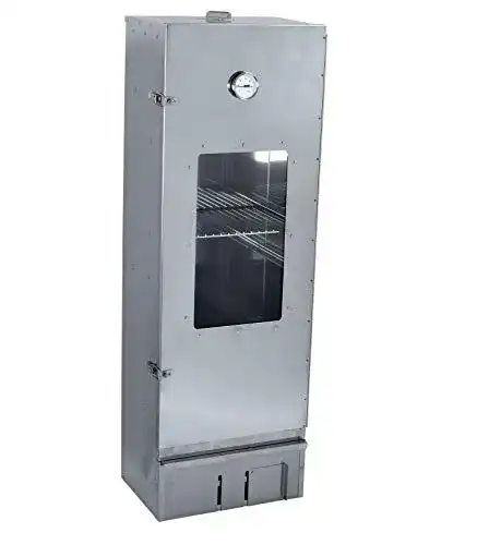 Gas Smoker aus Edelstahl mit Sichtscheibe für Heiß- und Kalträuchern