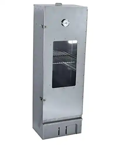 Gas Smoker aus Edelstahl mit Sichtscheibe für Heiß- und Kalträuchern