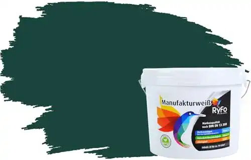 Wandfarbe Grün RyFo Colors Bunte Wandfarbe Manufakturweiß