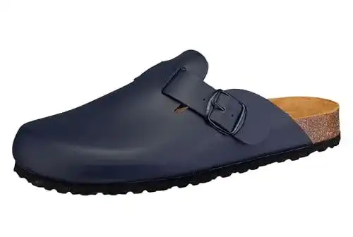 Clogs Lico Bioline CLOG Herren Pantoletten in Blau, Größe 36 EU