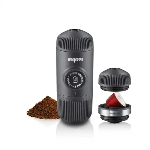 Tragbare Espressomaschine Wacaco Nanopresso mit NS-Adapter