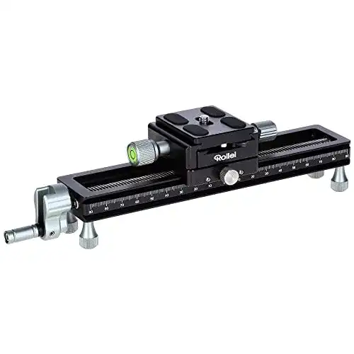 Rollei Makroschlitten Kamera-Slider für Foto- und Videoanwendungen