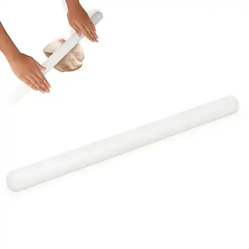 Nudelholz aus Polyethylen mit Pizzaroller und Teigroller, 50 cm