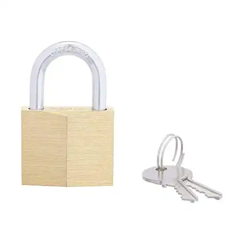 Vorhängeschloss Amazon Basics AB-PL102, 4 Stück, Messing