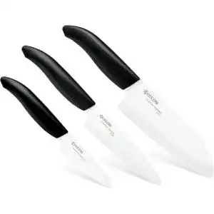 Keramikmesser-Set Kyocera GEN 3er-Messerset mit Santoku und Gemüsemesser