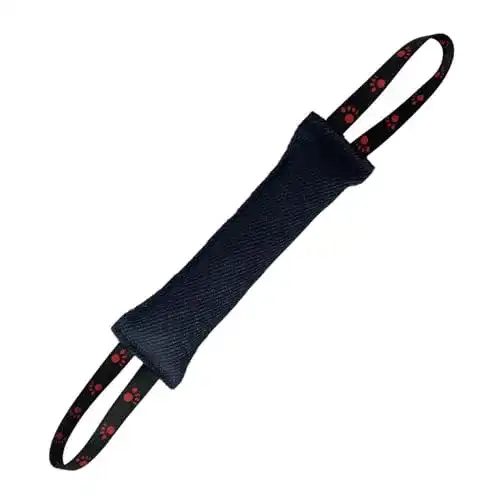 Beißwurst für Hunde Dongker, 30 cm mit 2 Griffen für Training und Spiel