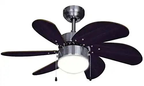 Bestron Deckenventilator mit Beleuchtung und 3 Geschwindigkeitsstufen