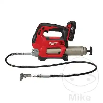 Akku-Fettpresse von Milwaukee, Modell M18GG mit 2.0 Ah Akku