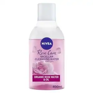 Nivea MicellAIR Rose Mizellenwasser mit Öl 400 ml – Gesichtswasser für gründliche Reinigung