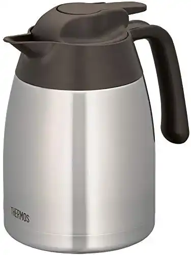 Thermoskanne Thermos THV 1,00l mit großer Öffnung für heiße und kalte Getränke
