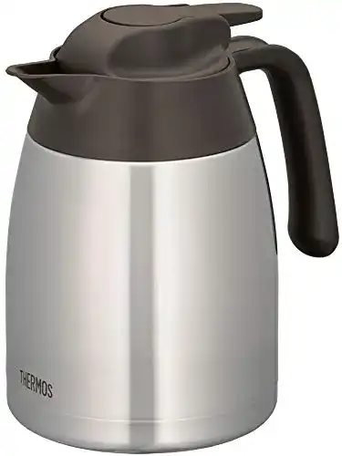 Thermoskanne Thermos THV 1,00l mit großer Öffnung für heiße und kalte Getränke
