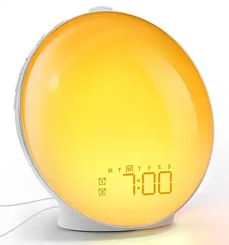 Lichtwecker Dekala mit Tageslichtsimulation und Doppelalarm