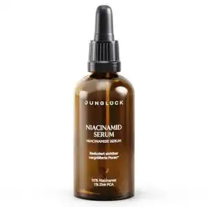 Junglück Niacinamide Serum mit 10% Niacinamid und 1% Zink für Hautpflege