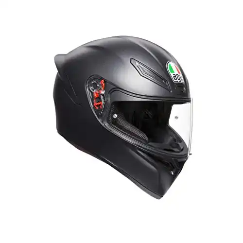 AGV K1 E2205 Helm, matt schwarz, Größe S, für Motorradfahrer