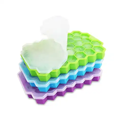 Eiswürfelform dowowdo Sechseckig, Silikon, 3er Pack