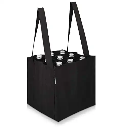 Flaschentasche Navaris Bottlebag mit 12 Fächern für Flaschen bis 1,5L