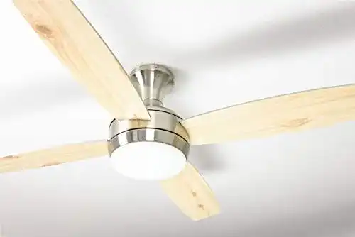 Deckenventilator Aireryder Saturn mit Holzoptik und Beleuchtung