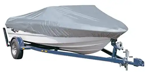 Persenning Excolo Bootabdeckplane 5,80m x 2,50m grau universelle Passform
