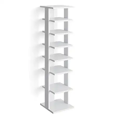 Schuhregal Vicco Schuhschrank Sara in Weiß, 26,7 x 110 cm