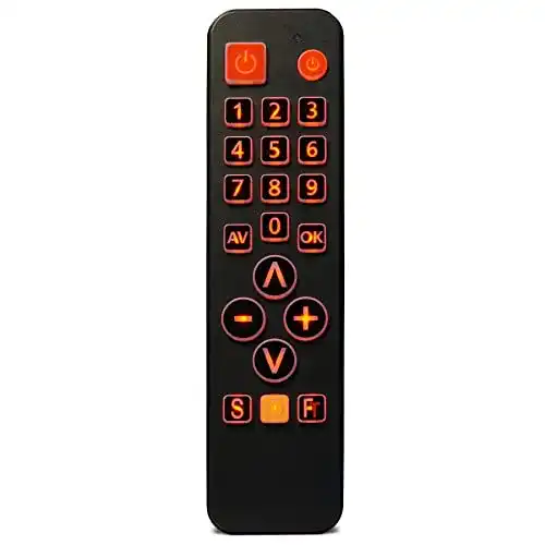 Senioren Fernbedienung FeinTech FeinControl TV mit Großtasten und Beleuchtung
