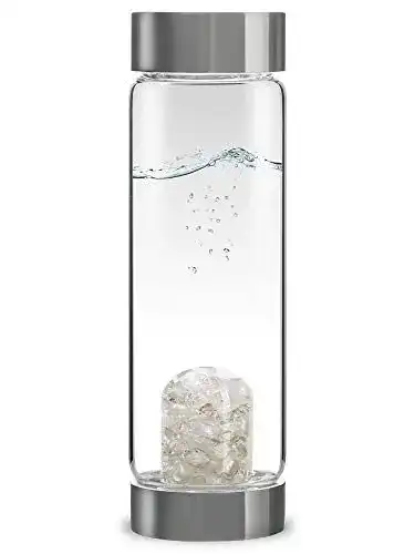 Vitajuwel ViA Luna Wasserflasche mit Mondstein und Bergkristall