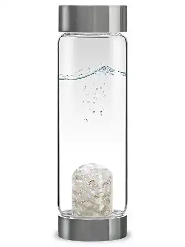 Vitajuwel ViA Luna Wasserflasche mit Mondstein und Bergkristall