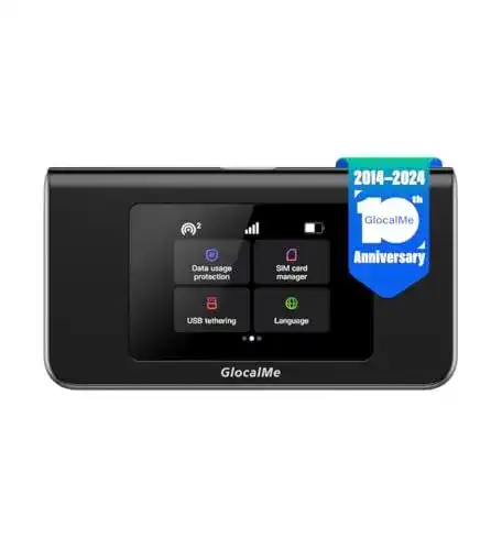 GlocalMe Mini Turbo Mobiler 5G Router mit 4G LTE und Cloud-SIM Technologie