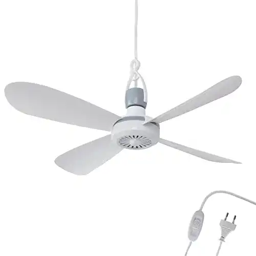 Mobiler Deckenventilator von Bestlivings mit Stecker und Schalter