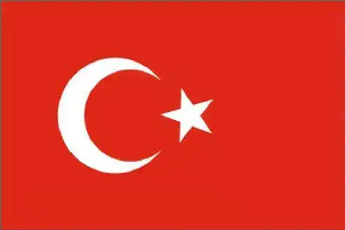 Türkei Flagge 90 x 150 cm aus Polyester für den Innen- und Außenbereich