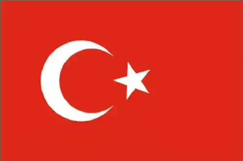 Türkei Flagge 90 x 150 cm aus Polyester für den Innen- und Außenbereich