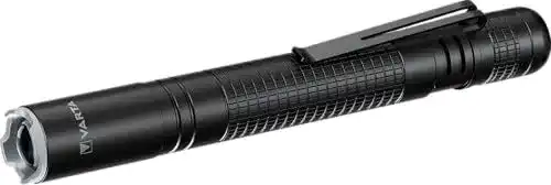 Varta Taschenlampe LED mit 2 AAA Batterien und Aluminiumgehäuse
