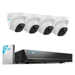 Reolink 4K Überwachungskamera-Set für Außenbereiche, 4 Kameras