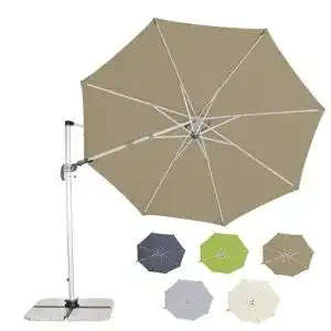 Doppler Ampelschirm für den Garten SP-AZ 330 cm in Greige-Taupe