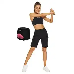 Cycorld Fahrradhose Damen MTB Shorts mit Innenhose und Sitzpolster