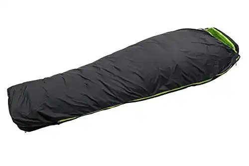 Carinthia G 145 Schlafsack L in Schwarz/Lime mit Reißverschluss rechts