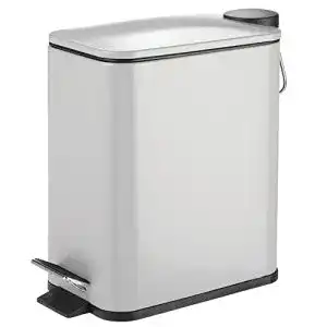 Geruchsdichter Mülleimer mDesign rechteckig 5 l mit Pedal