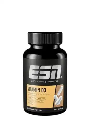 Vitamin D3 Kapseln von ESN, 120 Stück, zur Unterstützung der Vitamin D Versorgung