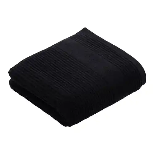 Vossen Tomorrow Handtuch 50 x 100 cm in Schwarz