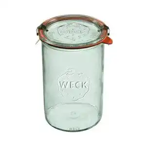 Weckgläser 1000 ml im 6er Set mit Deckel und Dichtung