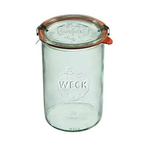 Weckgläser 1000 ml im 6er Set mit Deckel und Dichtung