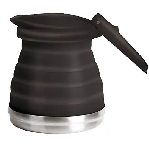 Faltbarer Silikon Wasserkocher Camp4 Lotta, 800 ml, anthrazit